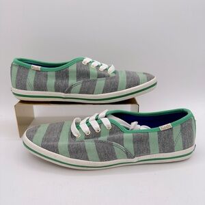KEDS X KATE SPADE Lace Up Flat Sneakers-Kick Stripe | Bloomingdale’s | Size 7